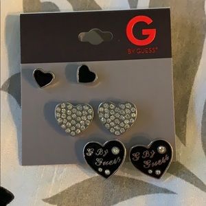 G by Guess 3 pack post earrings